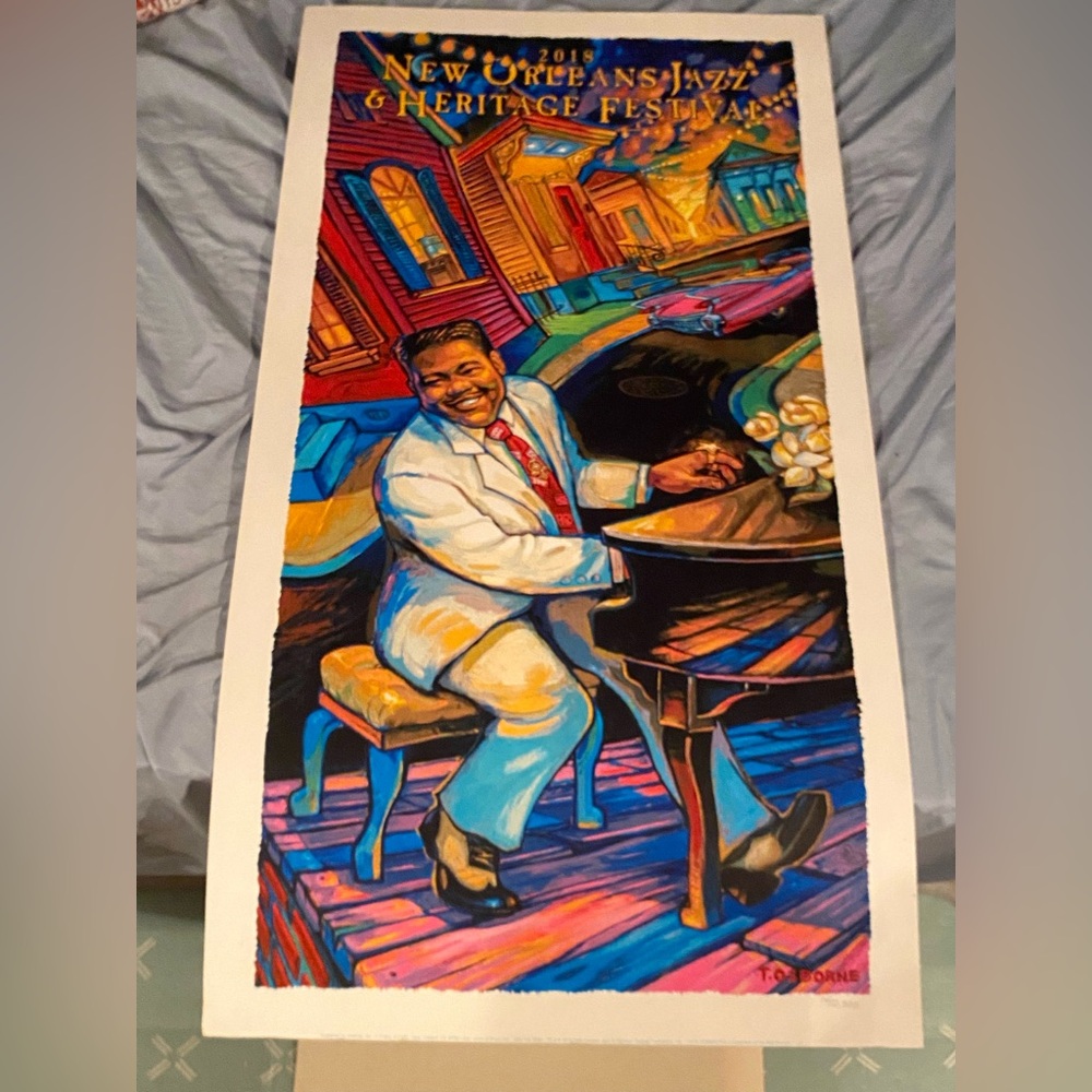 2018 New Orleans Jazz Fest Poster Signed & Numbered